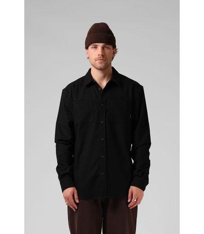 RPM MENS FELT SHIRT - BLACK