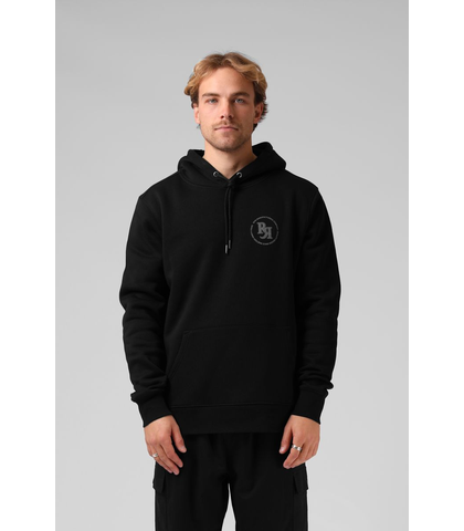 RPM MENS PUFF BINATE HOODY - BLACK
