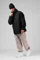 RPM MENS QUILTED RAINCOAT - BLACK