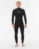 RIPCURL MENS 4/3 FASHBOMB CHESTZIP STEAMER - BLACK