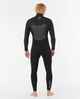 RIPCURL MENS 4/3 FASHBOMB CHESTZIP STEAMER - BLACK