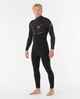 RIPCURL MENS 4/3 E-BOMB CHESTZIP STEAMER - BLACK