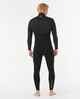 RIPCURL MENS 4/3 E-BOMB CHESTZIP STEAMER - BLACK