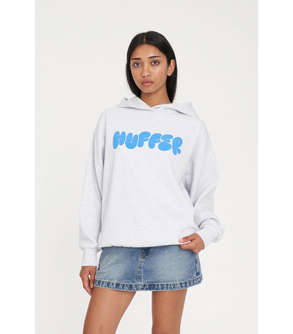 HUFFER LADIES WEEKEND HOODY - PUFF - SILVER M/B