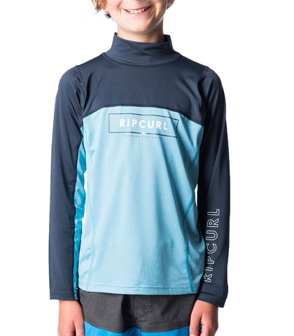 RIPCURL BOYS UNDERLINE BLADE L/S RASHSHIRT - NAVY