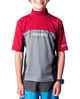 RIPCURL BOYS UNDERLINE BLADE S/S RASHSHIRT - BURNT RED