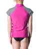 RIPCURL GIRLS BREAKERS CAP SLEEVE RASHSHIRT - PINK