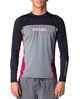 RIPCURL MENS UNDERLINE RELAXED L/S RASHSHIRT - BURNT RED