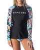 RIPCURL LADIES ISHKA RELAXED L/S RASHSHIRT - MULTI