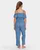 BILLABONG GIRLS INDIGO STRIPE JUMPSUIT - INDIGO