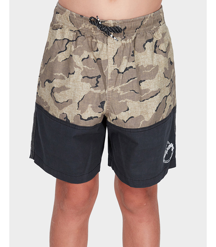 BILLABONG BOYS SPLIT STRETCH ELEASTIC SHORT - CAMO