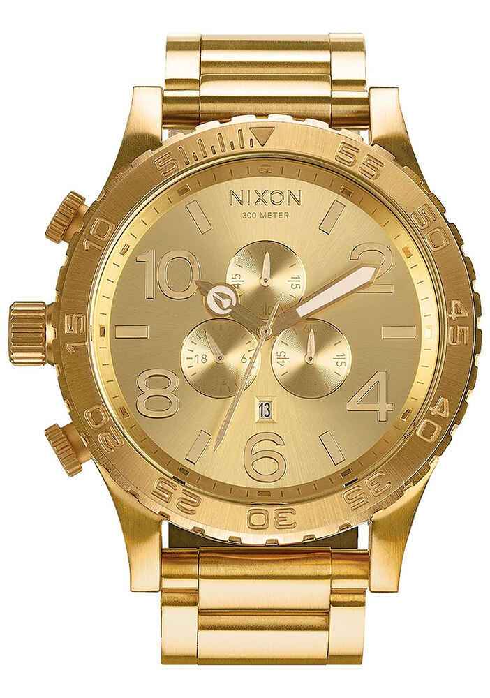 NIXON 51-30 CHRONO WATCH - ALL GOLD - Mens-Watches : Sequence Surf