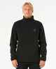 RIPCURL MENS SEARCH CREW POLAR FLEECE - BLACK