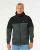 RIPCURL MENS ANTI SERIES VIRAL ZIP THRU HOODY - BLACK
