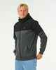 RIPCURL MENS ANTI SERIES VIRAL ZIP THRU HOODY - BLACK
