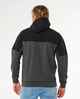 RIPCURL MENS ANTI SERIES VIRAL ZIP THRU HOODY - BLACK