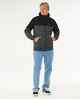 RIPCURL MENS ANTI SERIES VIRAL ZIP THRU HOODY - BLACK