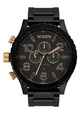 NIXON 51-30 CHRONO WATCH - MATTE BLACK / GOLD