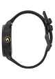 NIXON SENTRY LEATHER WATCH - MATTE BLACK / GOLD