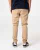 RUSTY MENS HOOK OUT ELASTIC WAIST PANT - KHAKI