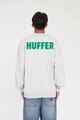 HUFFER MENS WEEKEND CREW - GRINI - SILVER MARLE