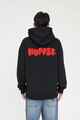 HUFFER MENS WEEKEND HOODU - PUFF - BLACK / POP