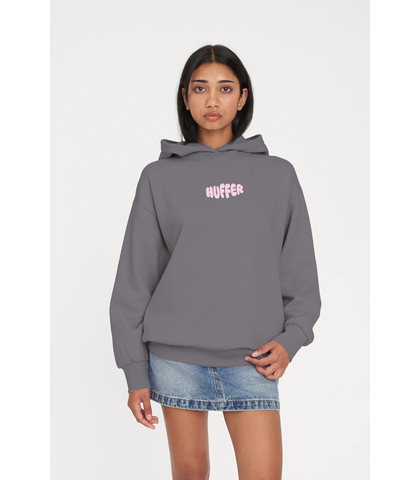 HUFFER LADIES WEEKEND HOODY - SQUEAKY - FLINT GREY 