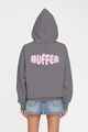 HUFFER LADIES WEEKEND HOODY - SQUEAKY - FLINT GREY 