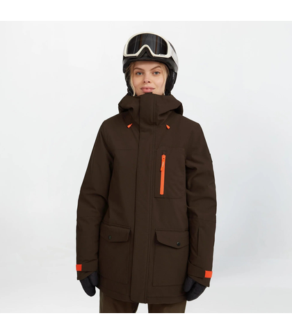 O'NEILL LADIES PEAK SNOW JACKET - COFFEE BEAN