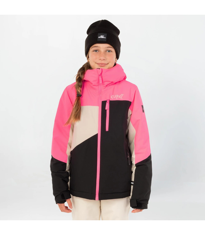 O'NEILL GIRLS CRUZ TRIPLE SNOW JACKET - BLACK OUT