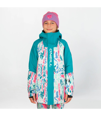 O'NEILL GIRLS PLAY SNOW JACKET - WHITE CLUSTER