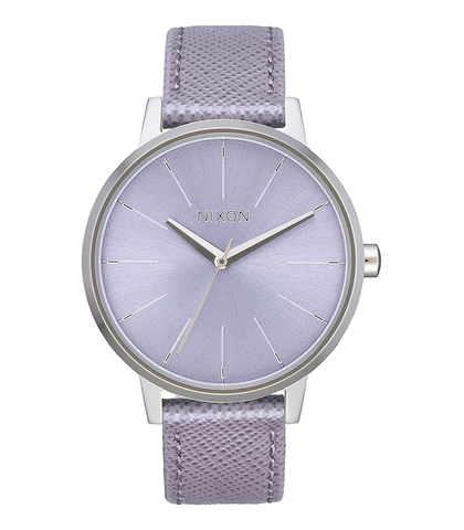 NIXON KENSINGTON LEATHER WATCH - LAVENDER 