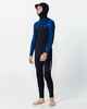 O'NEILL YOUTH 5/4 HYPREFREAK HOODED STEAMER - BLACK / TWILIGHT BLUE