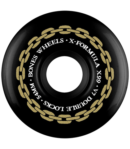 BONES WHEELS - X FORMULA V7 DOUBLE LOCKS 99a BLACK 56MM