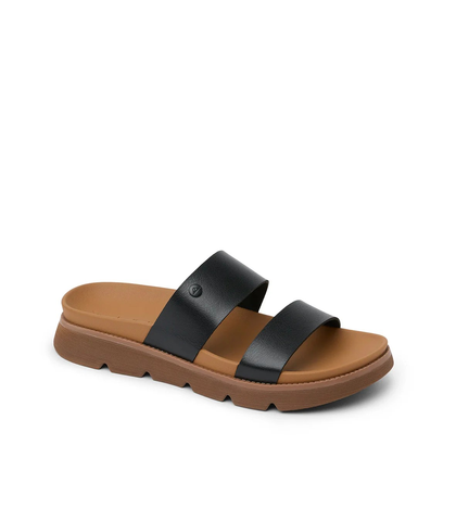 REEF LADIES VISTA LUX THEA SANDAL - BLACK / TAN
