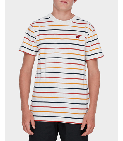 ELEMENT BOYS FOREAL S/S TEE - WHITE HEATHER