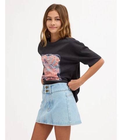 BILLABONG GIRLS SUNSET DRIFT SKIRT - WATERDROP BLUE