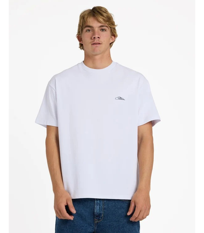 QUIKSILVER MENS SURF ESSENTIALS S/S TEE - WHITE