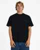 QUIKSILVER MENS SURF ESSENTIALS S/S TEE - BLACK