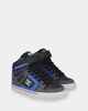 DC YOUTH PURE HI TOP SHOE - GREY / BLACK / BLUE