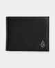VOLCOM SLIM STONE WALLET - BLACK