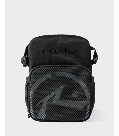 RUSTY MENS OVERTURN CROSSBODY BAG - BLACK