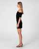RUSTY LADIES SALLY SLOUCH OFF SHOULDER DRESS - BLACK