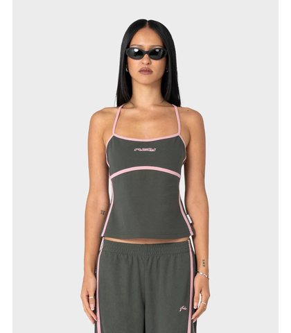 RUSTY LADIES FREO KING FITTED TOP - SAVANNA