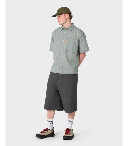 RUSTY MENS SLAPON PANEL SHORT - STEEL