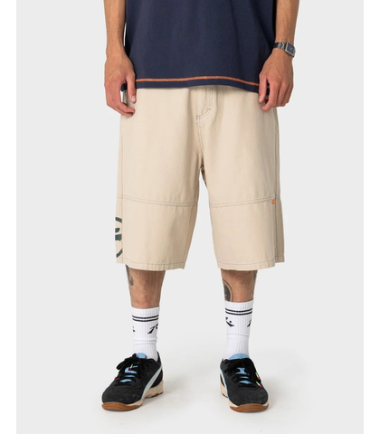 RUSTY BOYS SLAPON PANEL WALKSHORT - ABBEY STONE