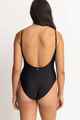 RHYTHM LADIES CLASSIC MINIMAL ONE PIECE SWIMSUIT - BLACK