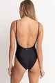 RHYTHM LADIES CLASSIC MINIMAL ONE PIECE SWIMSUIT - BLACK