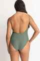 RHYTHM LADIES CLASSIC MINIMAL ONE PIECE SWIMSUIT - OLIVE
