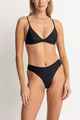RHYTHM LADIES CLASSIC BRALETTE BIKINI TOP - BLACK